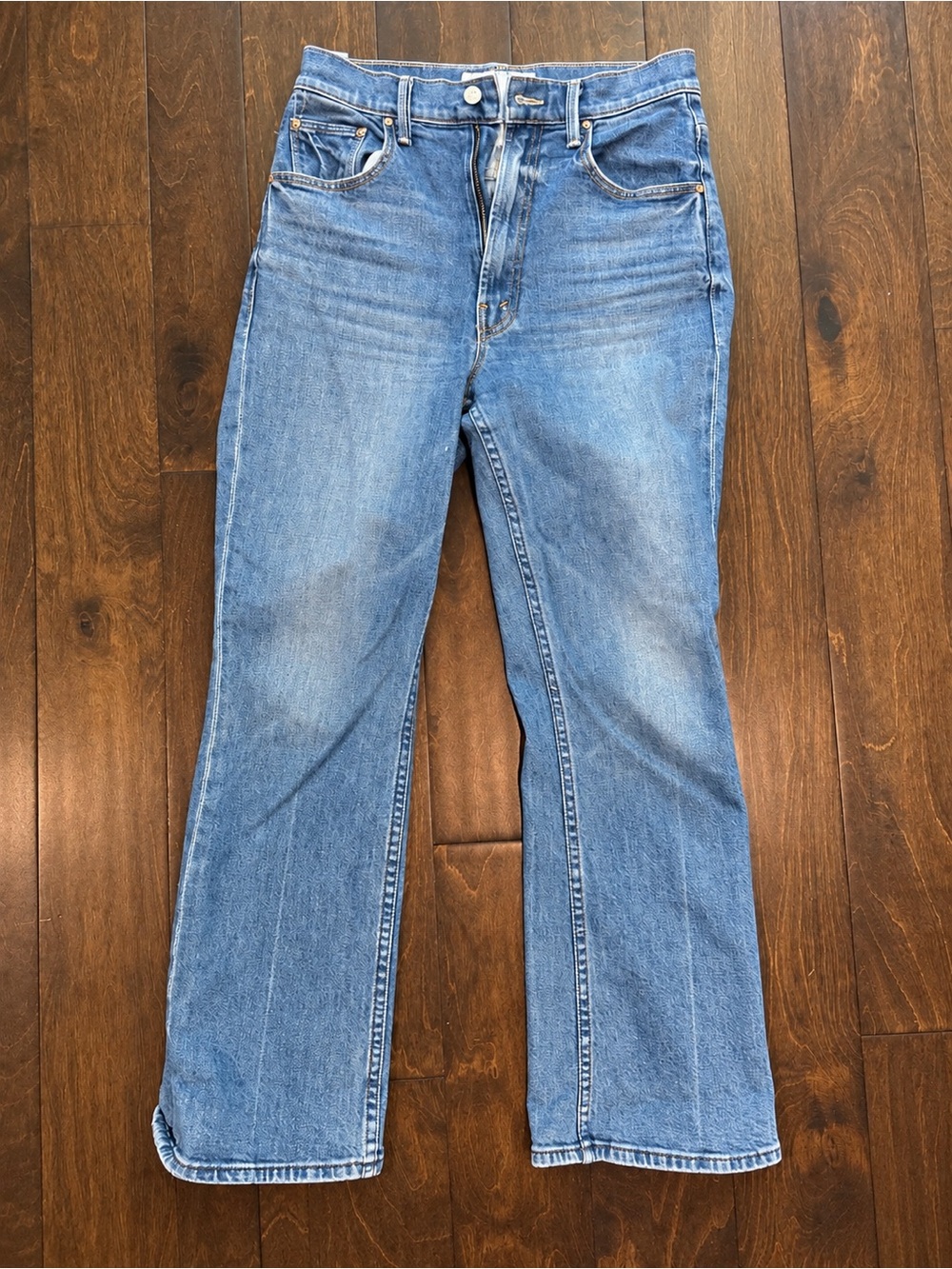 MOTHER The Scooter Ankle It’s A Small World High Rise Jeans Size 26